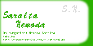 sarolta nemoda business card